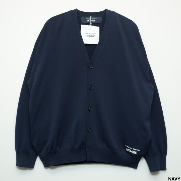 COMME des GARCONS HOMME コムデギャルソン オム 綿天竺カーディガン