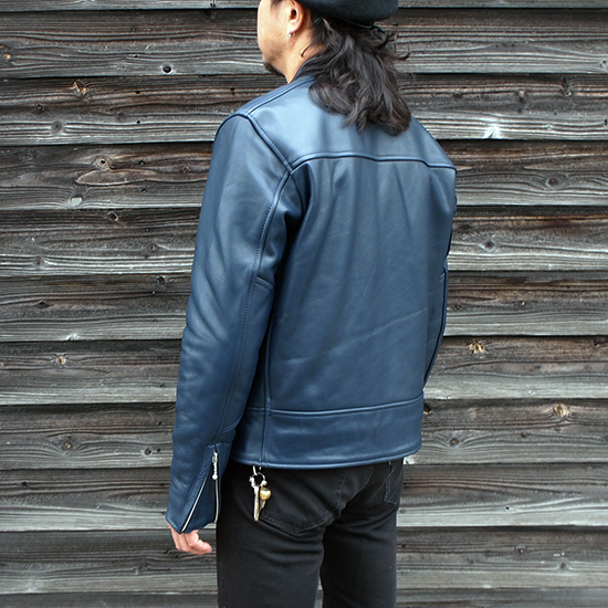 バークボックス BARKBOX オリジナル 淡い 紺 青 ネイビー ライダース