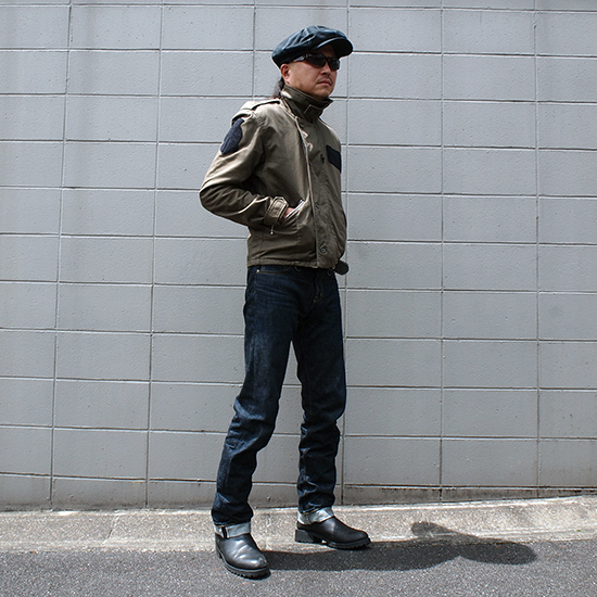 英国製 キャスケット ハンチング ブラック コットン キャップ