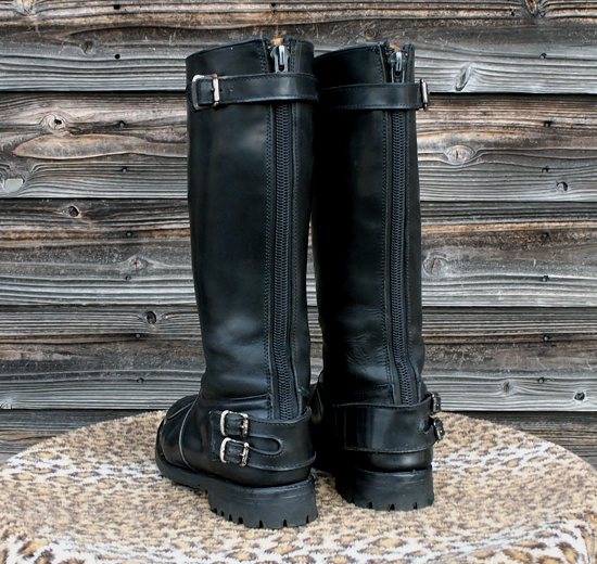 ゴールドトップブーツ uk9 27cm 27.5cm ロッカーズ バイカー カフェ