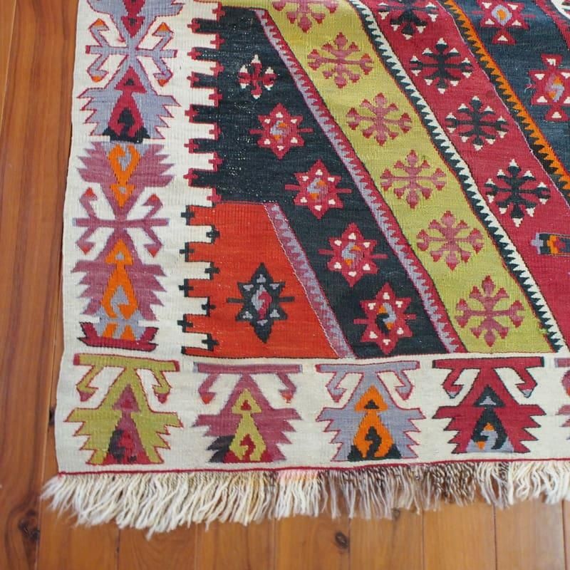 オールドキリム トルコ シワス 180×444cm 1930年代 ヴィンテージラグ