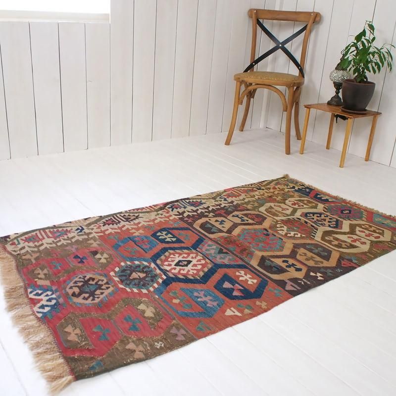 アンティークキリム トルコ アイドゥン 80×153cm 1900年代