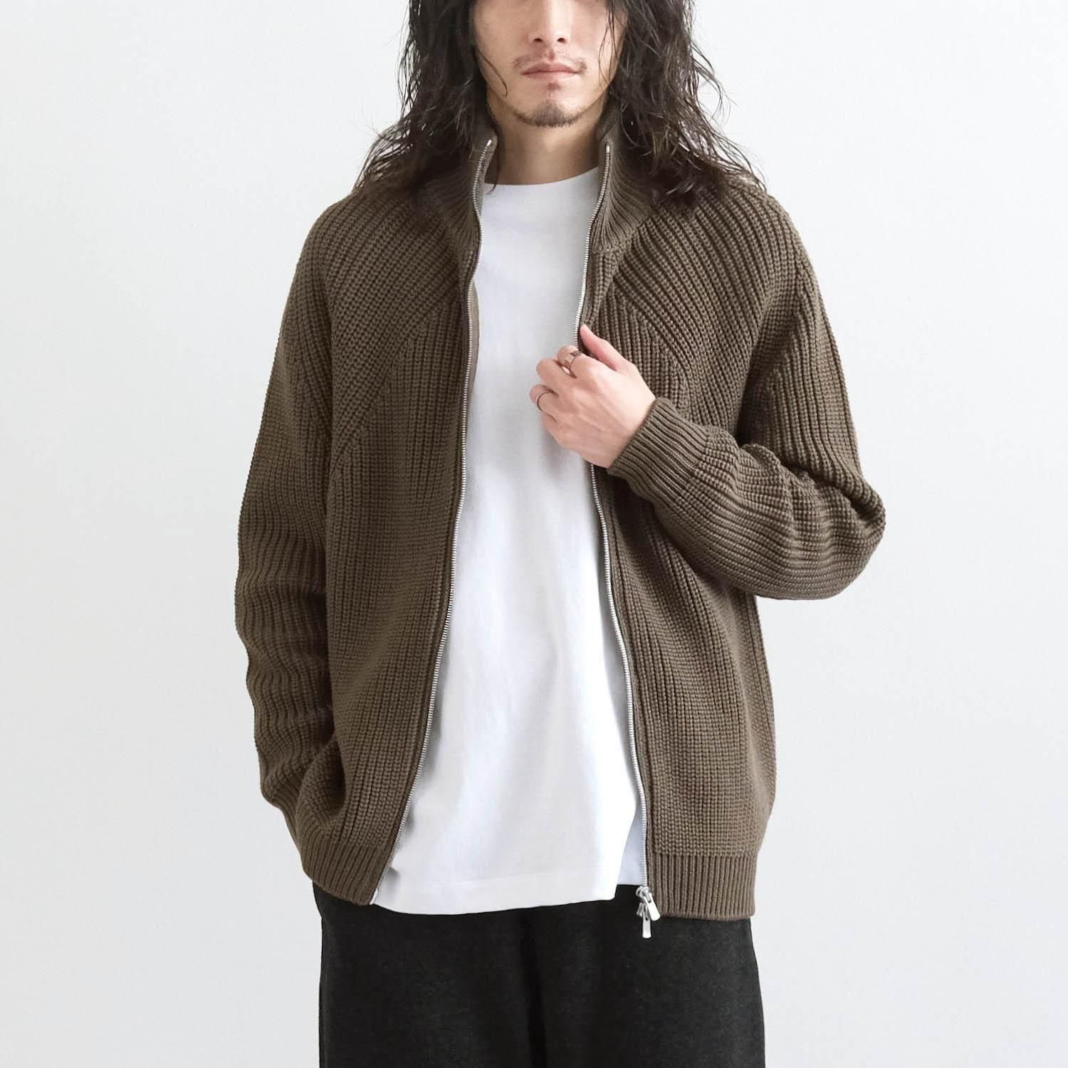 SIGNATURE DRIVERS KNIT [OLIVE] - WUNDER 大阪 セレクトショップ 大阪