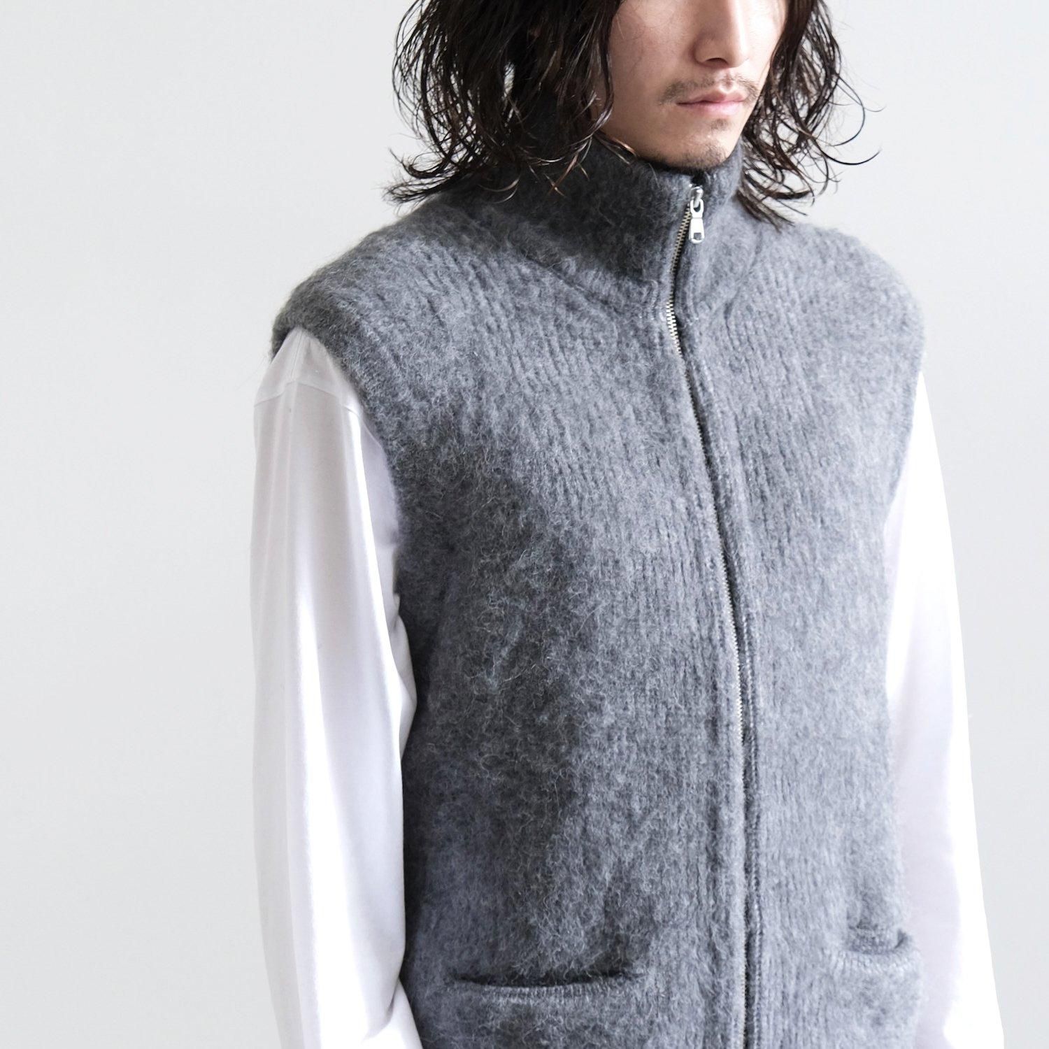 畔ひょっとこ起毛 JIP VEST [MGRAY] - WUNDER 大阪 セレクトショップ