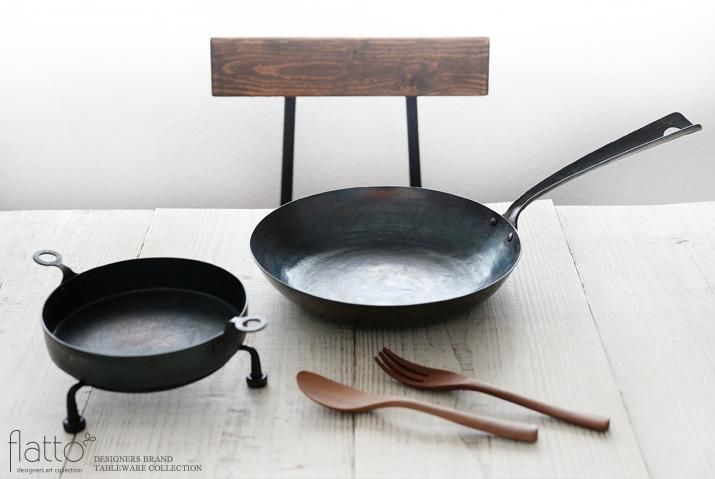 羽生直記｜鉄ハンドルフライパン（L）｜作家のうつわ通販｜和食器