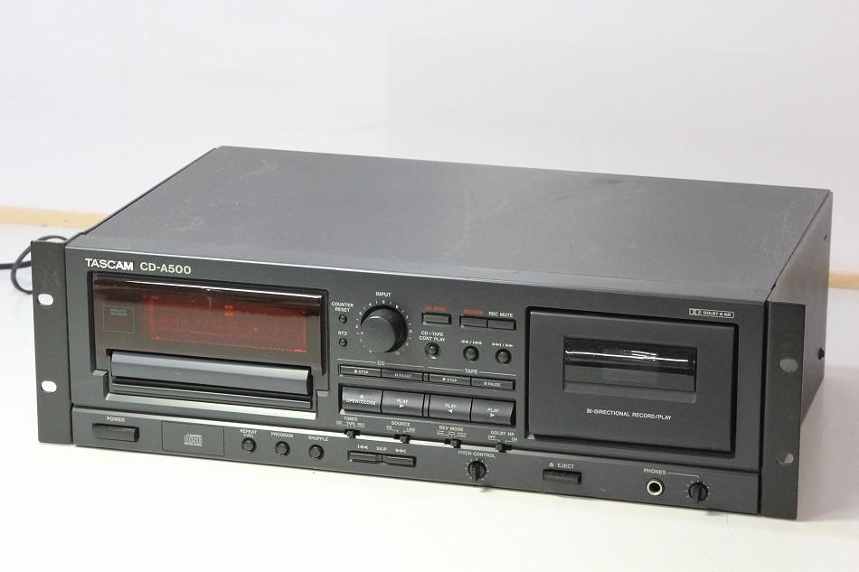 CD-A500｜TASCAM CD/カセットコンビネーションプレーヤー ワンタッチ