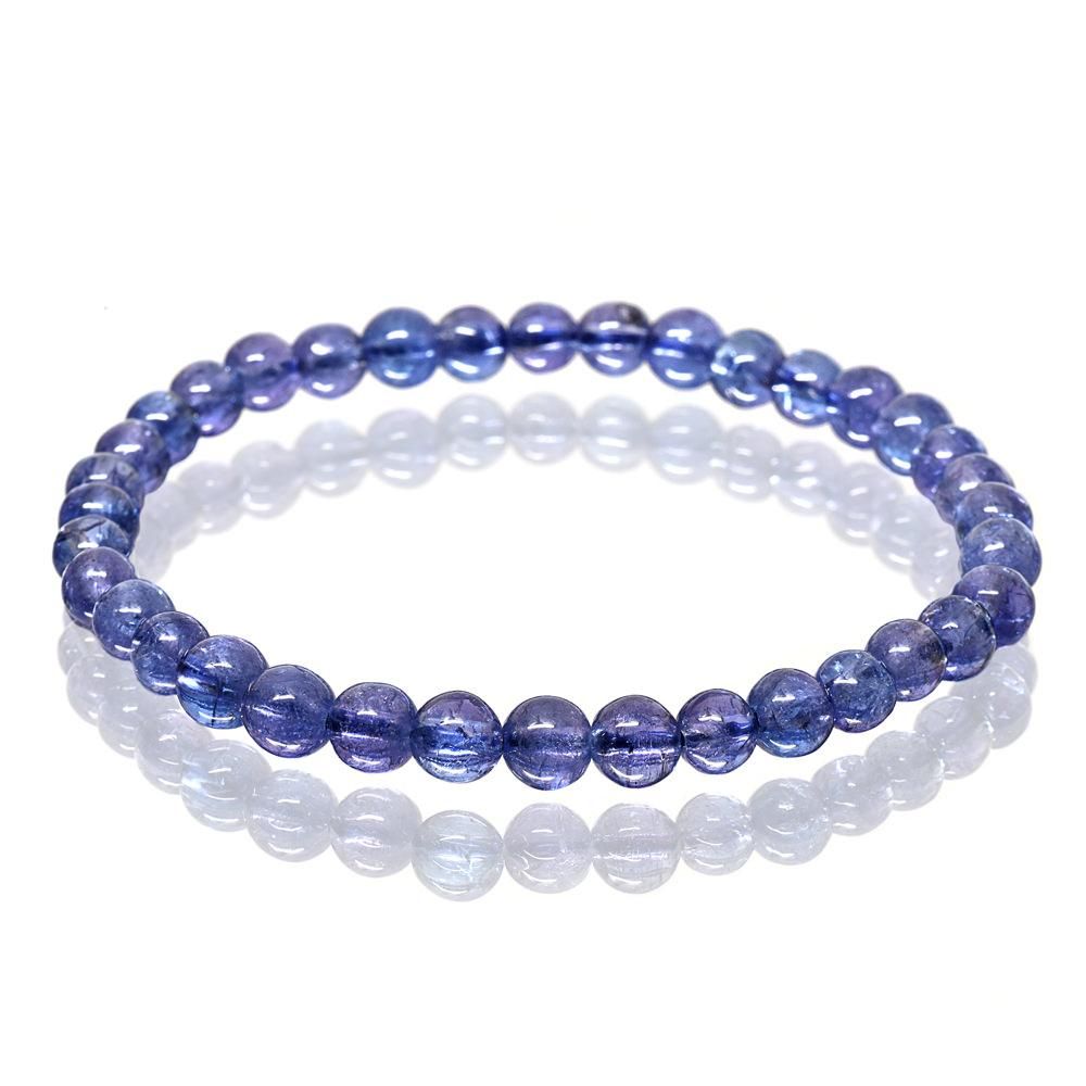 高品質] タンザナイト ブレスレット 6mm #MF515 - プレミアム天然石