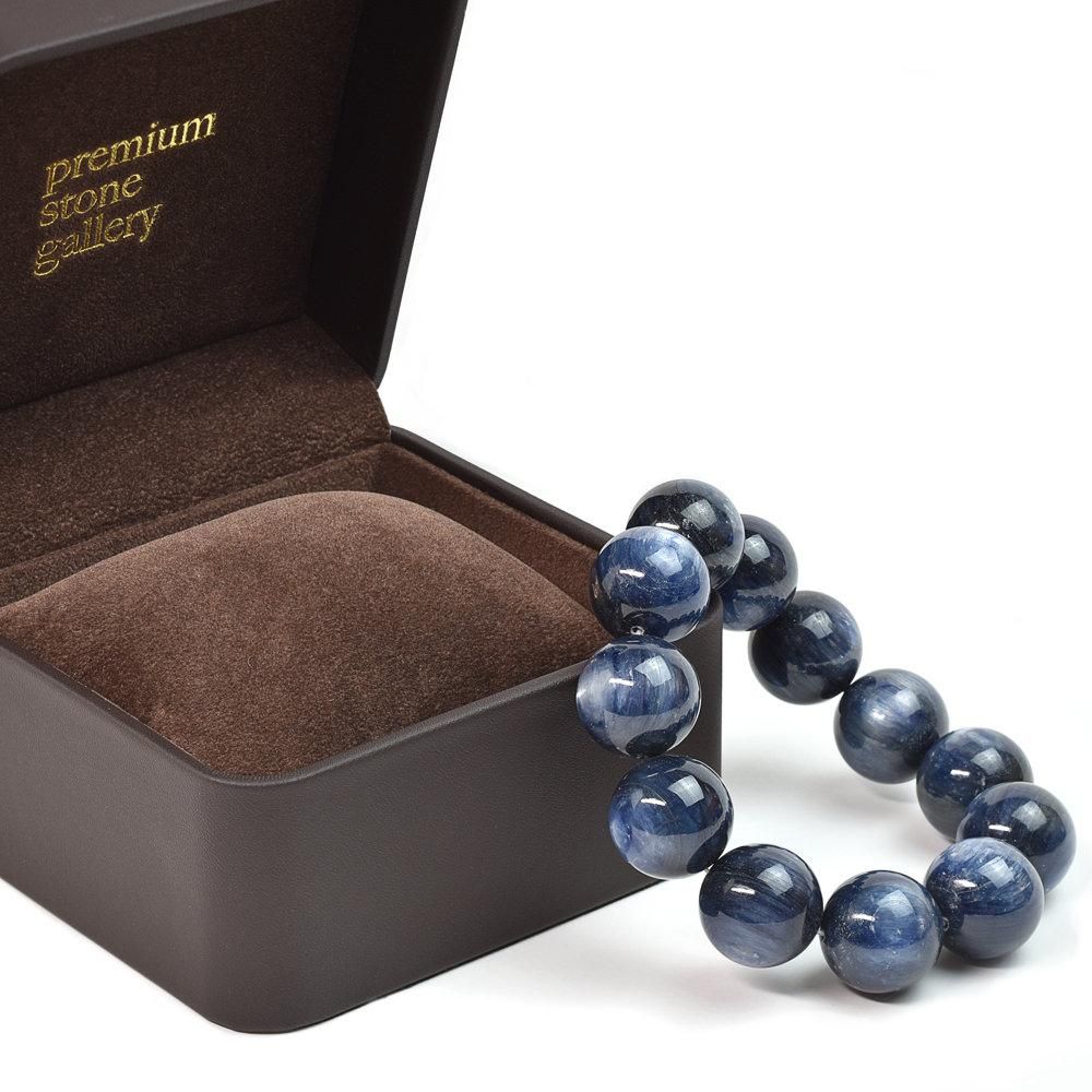 オーナー秘蔵] カイヤナイト ブレスレット 20mm玉 #DK278 - プレミアム