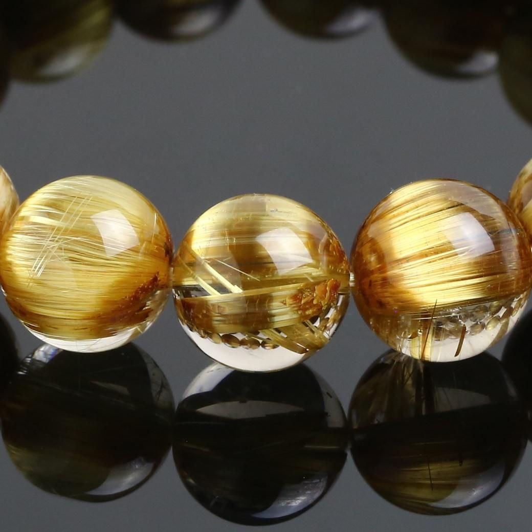 プレミアム] タイチンキャッツアイルチルクォーツ ブレスレット 12mm