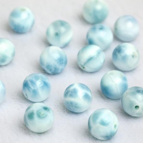 ラリマー ビーズ 10mm玉 #BX0009 - プレミアム天然石専門店 premium