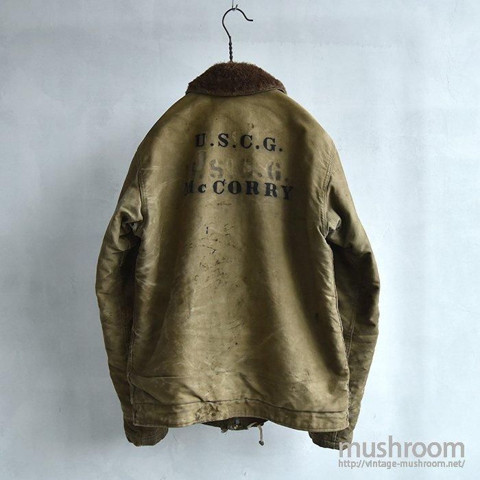 U.S.NAVY N-1 DECK JACKET WITH STENCIL （ 36/COAT GUARD ） - 古着屋