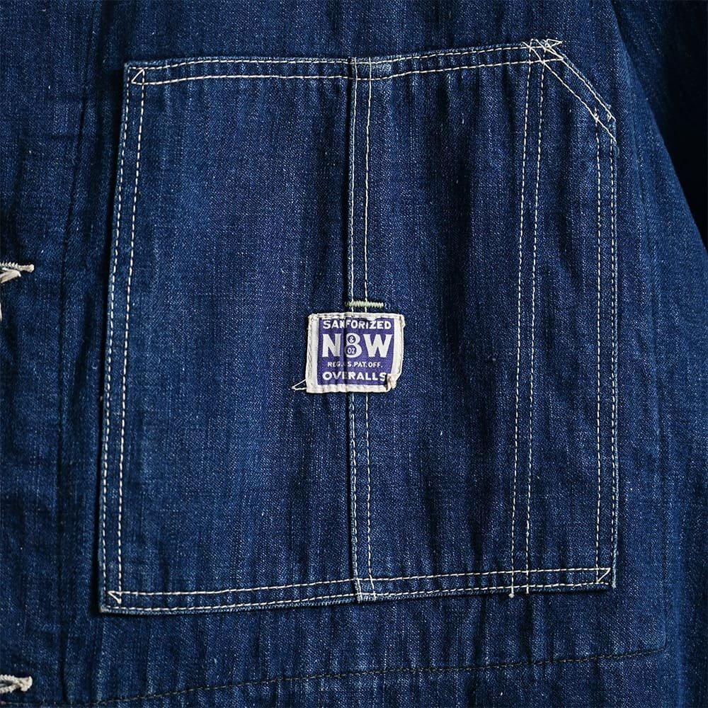 N&W DENIM COVERALL with CHANGE BUTTON（1930'S/DARK COLOR） - 古着