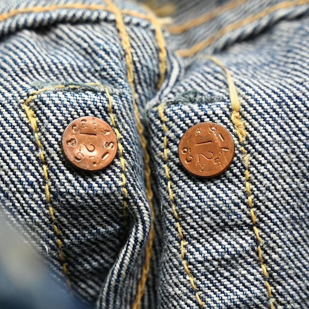 LEVI'S 503ZXX JEANS with LEATHER PATCH（1950'S/GOOD INDIGO/AGE 0