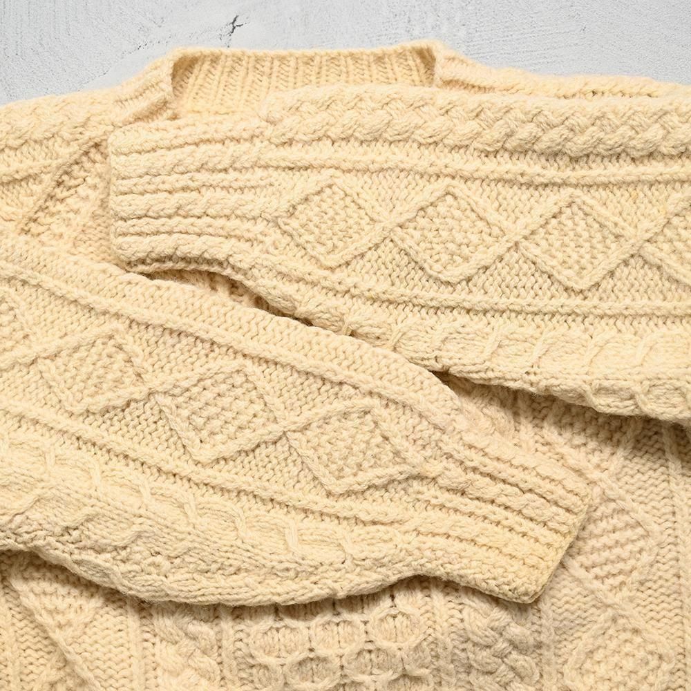 GALWAY BAY PRODUCTS EXCLUSIVE FISHERMANKNIT SWEATER（1970'S/GOOD