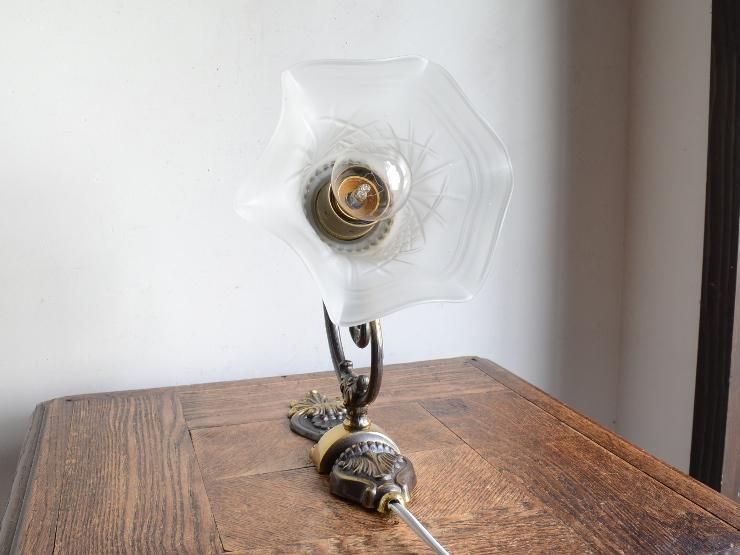 ヴィンテージ フリルガラス ウォールランプ｜アンティーク照明・ランプ