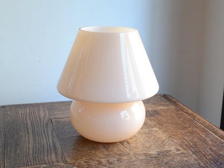 ヴィンテージ ムラーノガラス テーブルランプ（H18cm）｜アンティーク