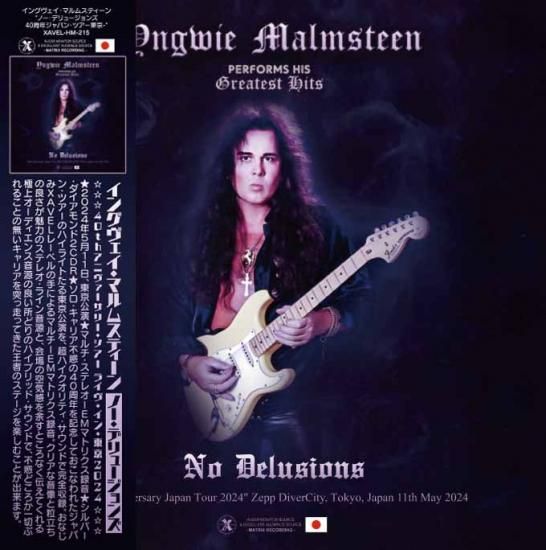 YNGWIE MALMSTEEN (2CDR+DVDR)「No Delusions -2024 Tokyo- Limited