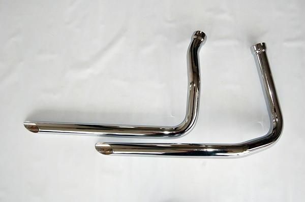 ドラッグパイプマフラー パンヘッド 1-3/4インチ - KMFモーターサイクルズ