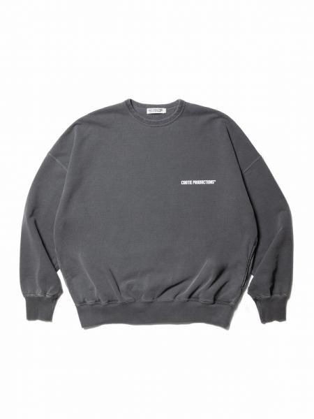 COOTIE (クーティー) Pigment Dyed Open End Yarn Sweat Crew