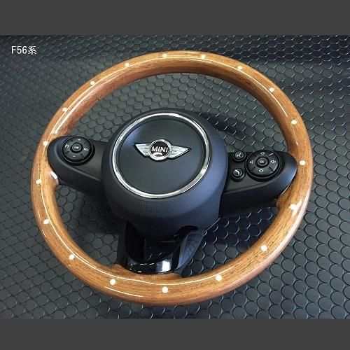 BMW MINI ガルビノ ウッドステアリング モトリタライク F型
