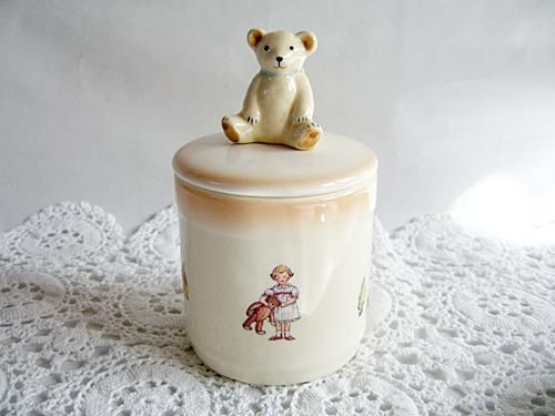 マニー プチメゾンシリーズ 陶器 キャニスター ベア～Cat's Paw