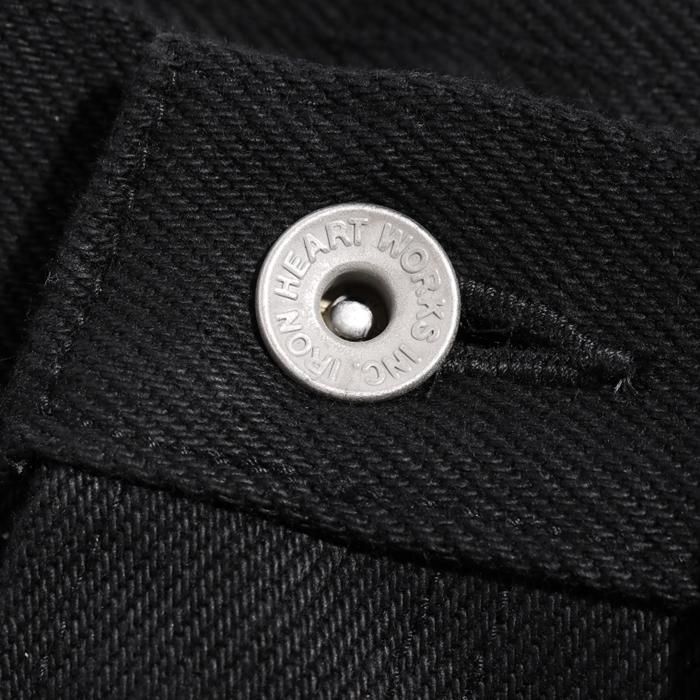 IRON HEART【アイアンハート】(9634Z) 21oz黒鎧デニム ストレート