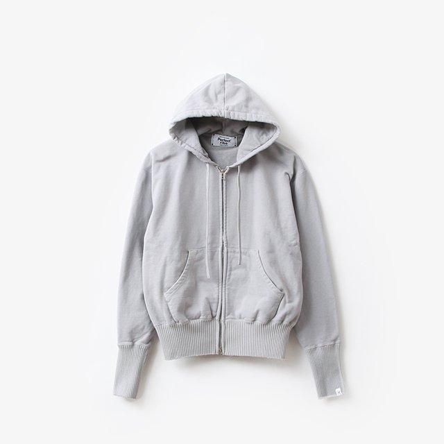 Perfect ribs Basic Zip Hoodie #Gray [PR512015]｜Silver and Gold