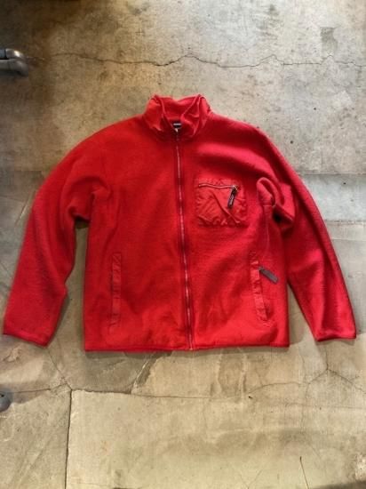 90'S PATAGONIA フリース ジャケット レッド アメリカ製 (VINTAGE