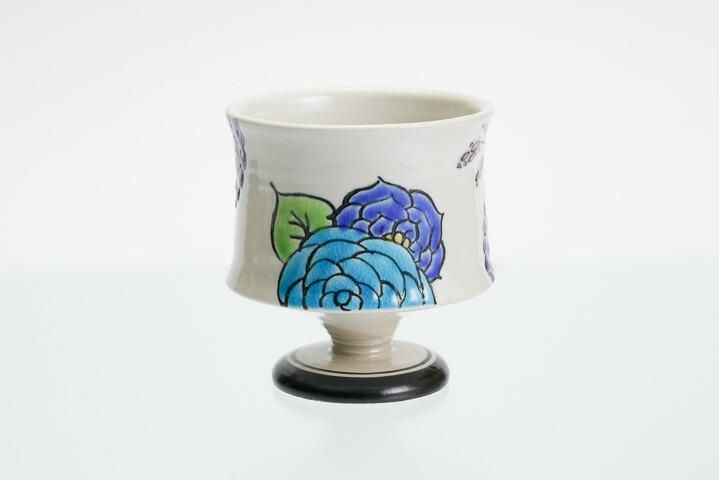 ゴブレット Bouquet 青/虚空蔵窯