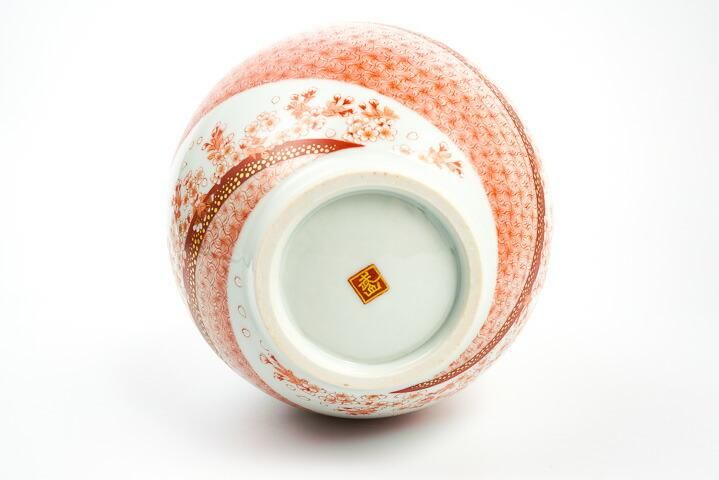 九谷焼花瓶 桜舞 | 福島武山 - 和食器の通販なら九谷焼専門店の陶らいふ