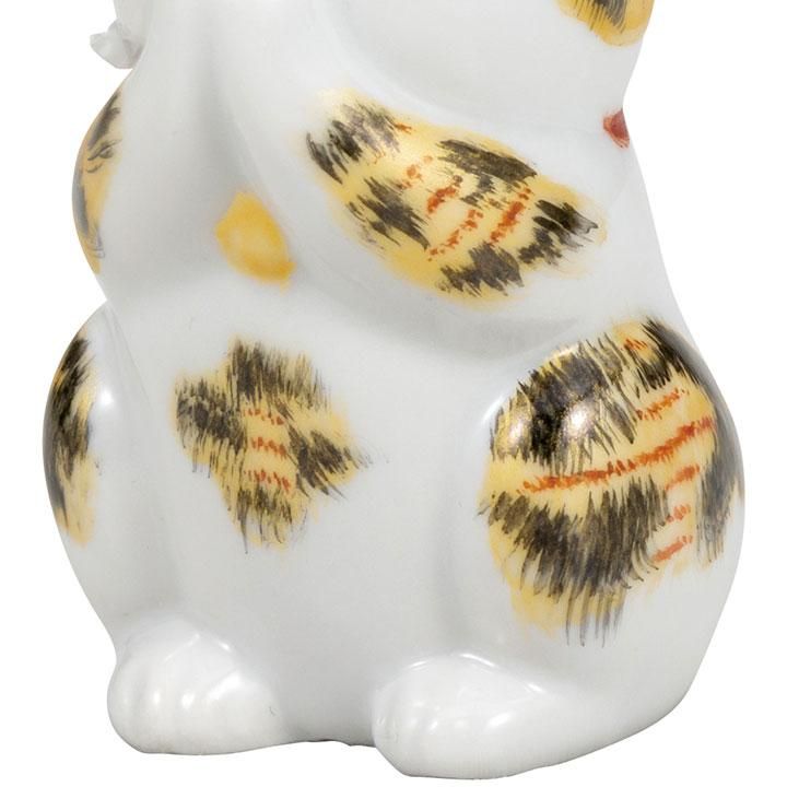 2.7号 お祈り猫 金彩三毛