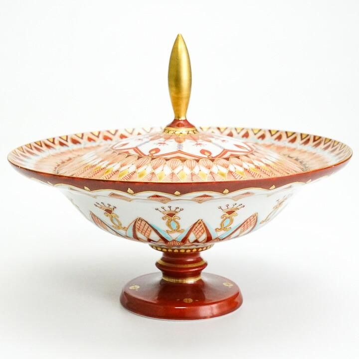 台皿 赤絵金襴花小紋 / 高 聡文 ｜九谷焼の販売専門店 陶らいふ