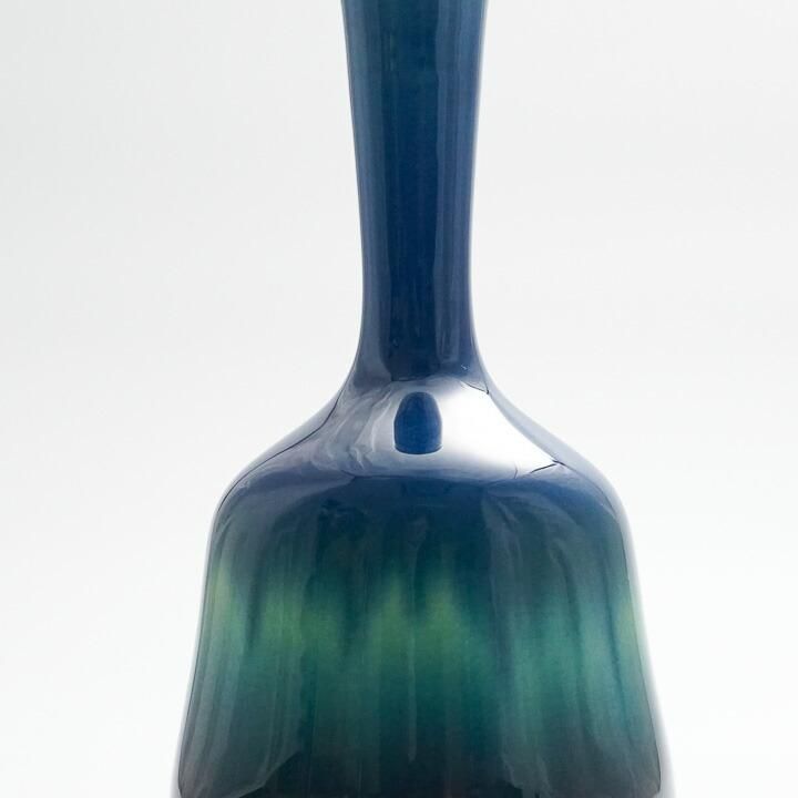 5号花瓶 碧明釉 | 三代徳田八十吉 - 九谷焼専門店の陶らいふ