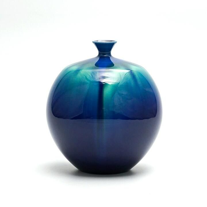 D*i様 徳田八十吉 壷 人間国宝 赤銘 九谷焼 箱無し 徳田八十吉 壷 人間