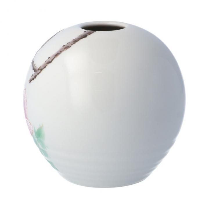 一輪生（丸型）牡丹二雀図 / 中村陶志人 （化粧箱入り） - 和食器の