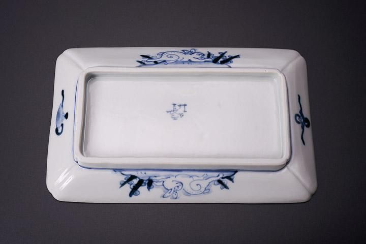 宮内庁御用窯】長角皿揃 色絵牡丹唐草/山本長左 （木箱入り） - 和食器