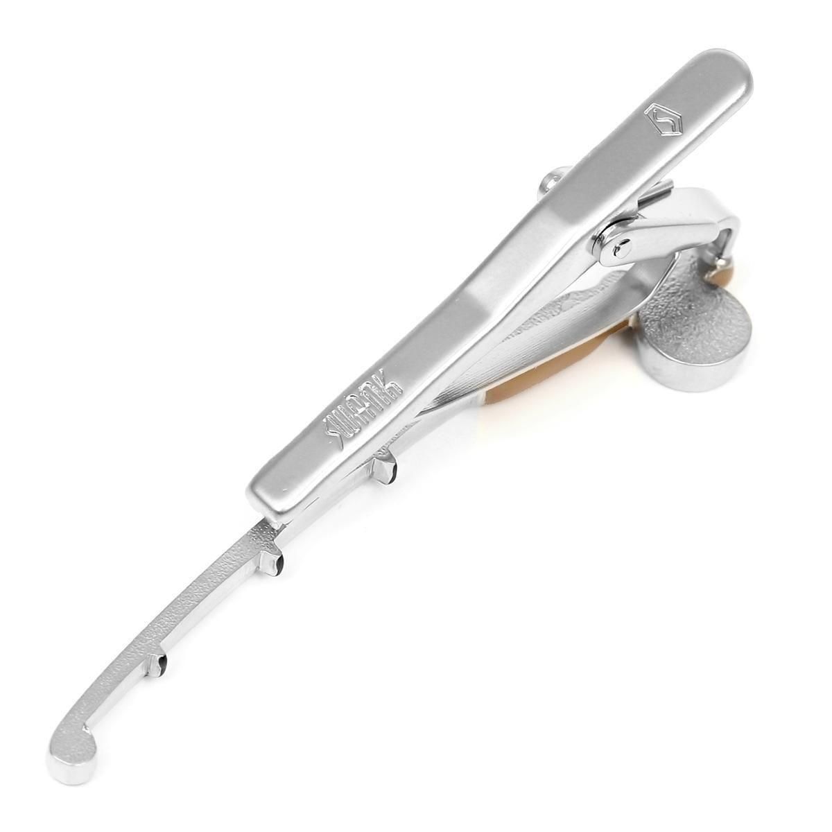 SWANK スワンク ブラウン 釣竿 魚 ネクタイ ネクタイピン セット - 蝶