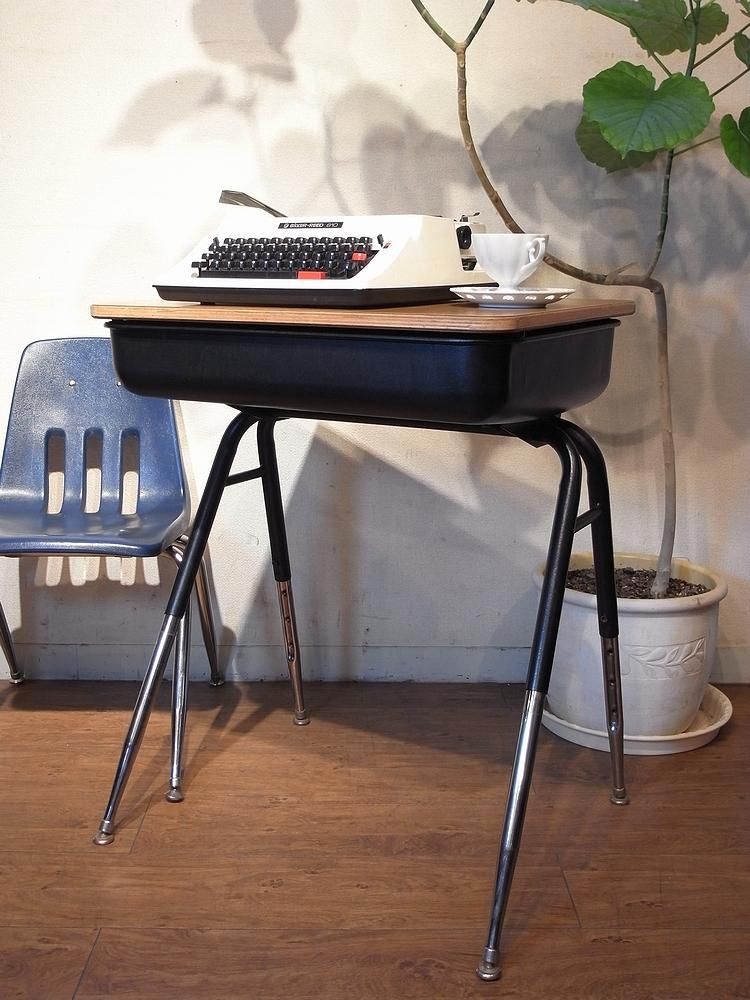 アメリカン ヴィンテージ US スクールデスク 学習机 パソコンデスク