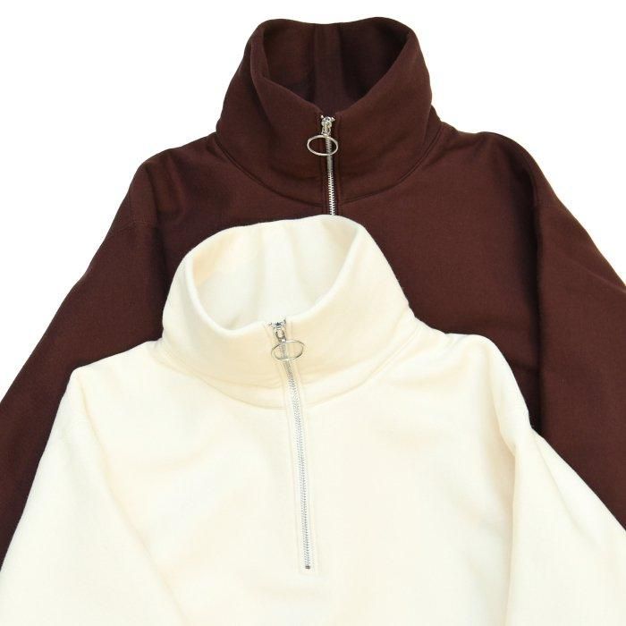 PHEENY フィーニー Athletic fleece half zip P/O アスレチック