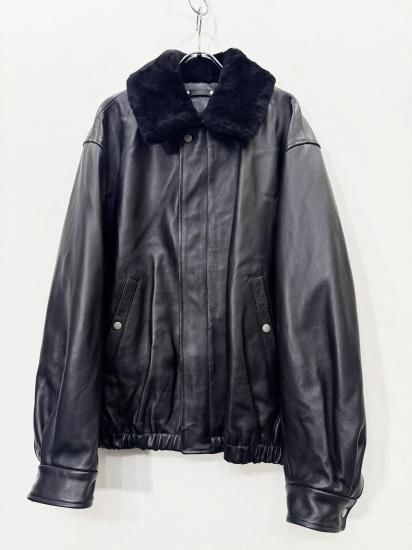 ssstein（シュタイン）2025AW 25AW MOUTON COLLAR SHEEP LEATHER ZIP