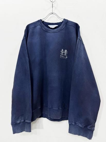 ANCELLM（アンセルム） 2025AW 25AW BRIDGE SWEAT SHIRT Navy - Laid