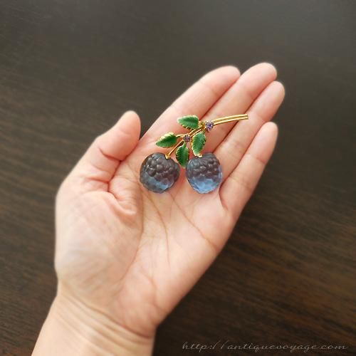 AUSTRIA（オーストリア）☆フルーツガラス 青いラズベリーの