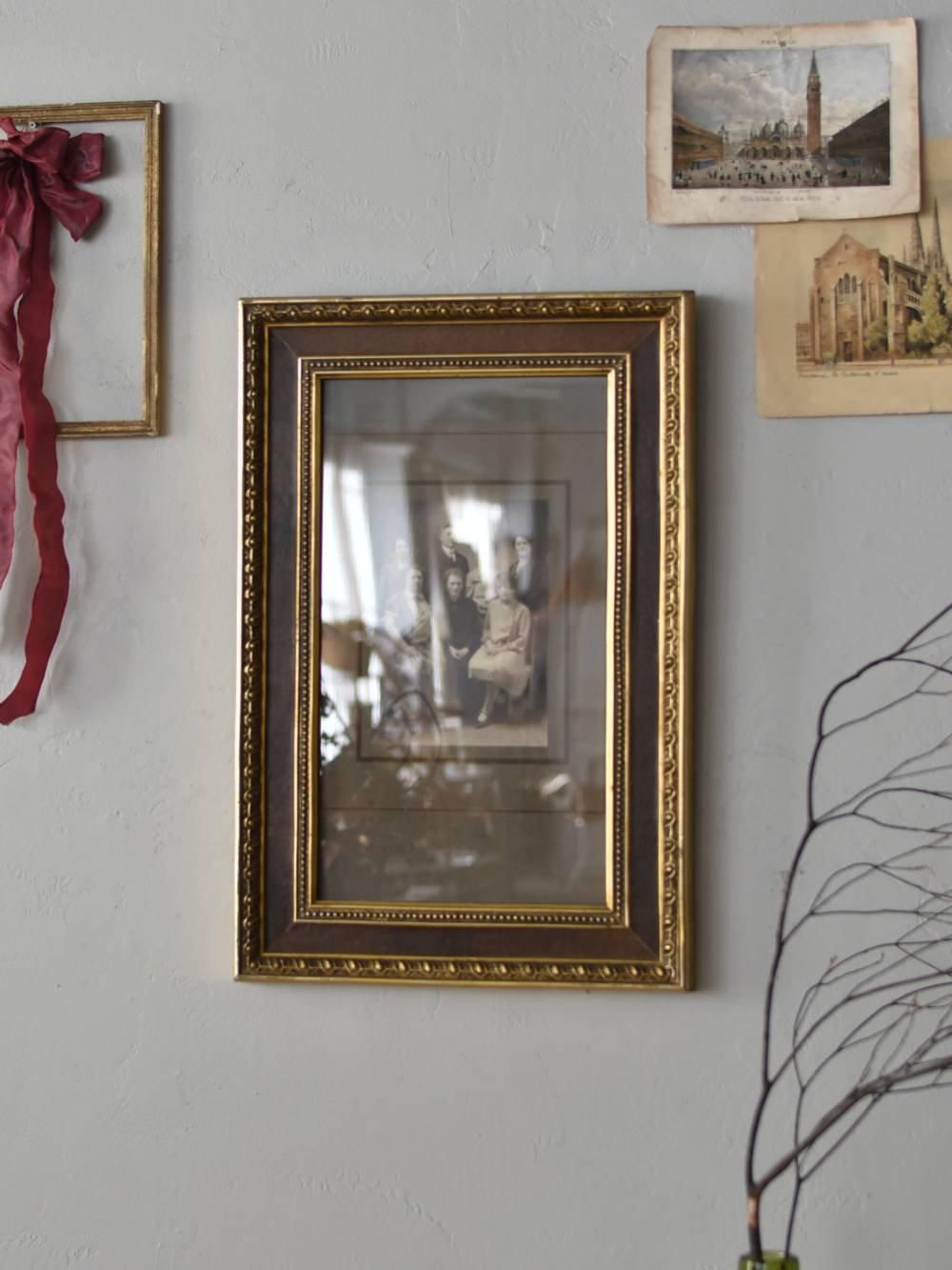 木製フレーム.GOLD フランス ヴィンテージ 額縁