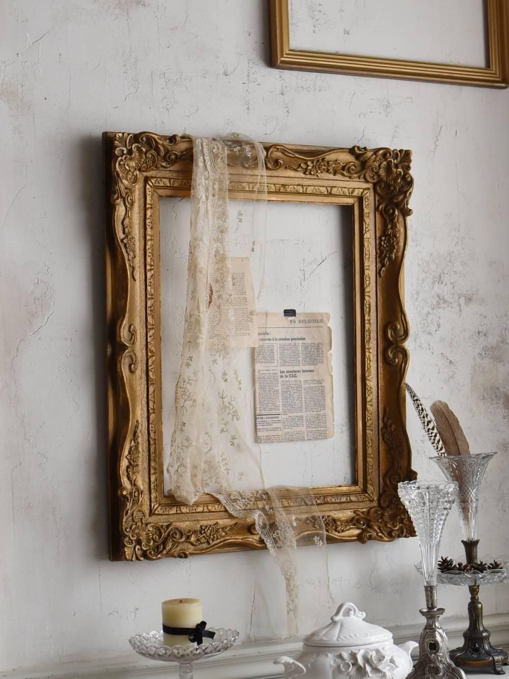 アンティークフレーム.Gold7 フランスアンティークインテリア ディスプレイ