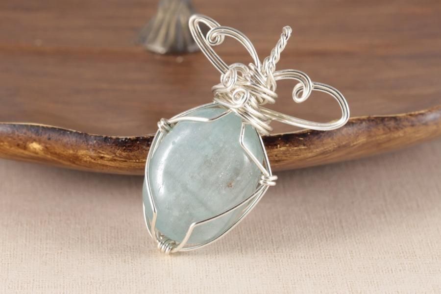 天然石のワイヤーアクセサリー アクアマリン｜天然石通販キラリ石