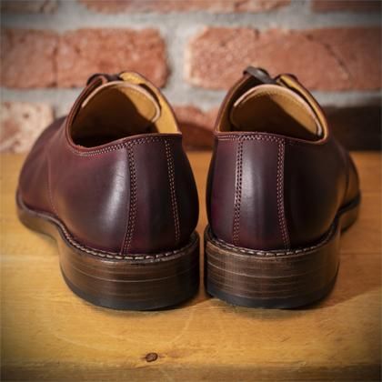 2100 CORDOVAN PLAIN TOE SHOES BURGUNDY コードバンプレーントゥ