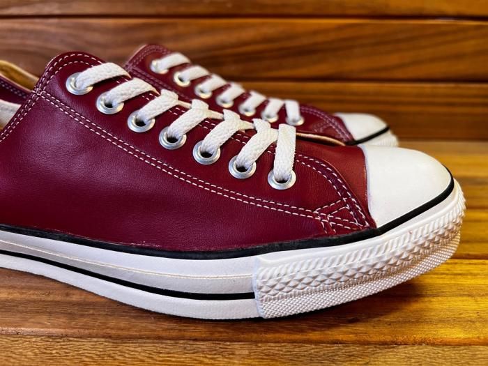 Converse,90s,MADE IN USA,ALL STAR,RED,OX,LEATHER,US9,DEAD STOCK!!