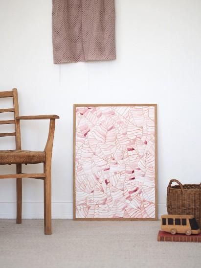 SILKE BONDE | MY FOREST POSTER (rose) | アートプリント/ポスター