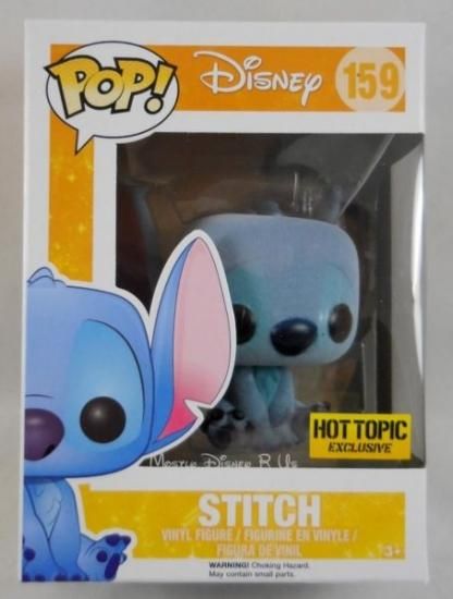 Funko Disney Pop! FLOCKED Seated Stitch #159 Vinyl Figure Hot