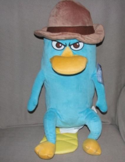 フィニアスとファーブ ペリー GREEN BLUE PLATYPUS ピロー ビッグ